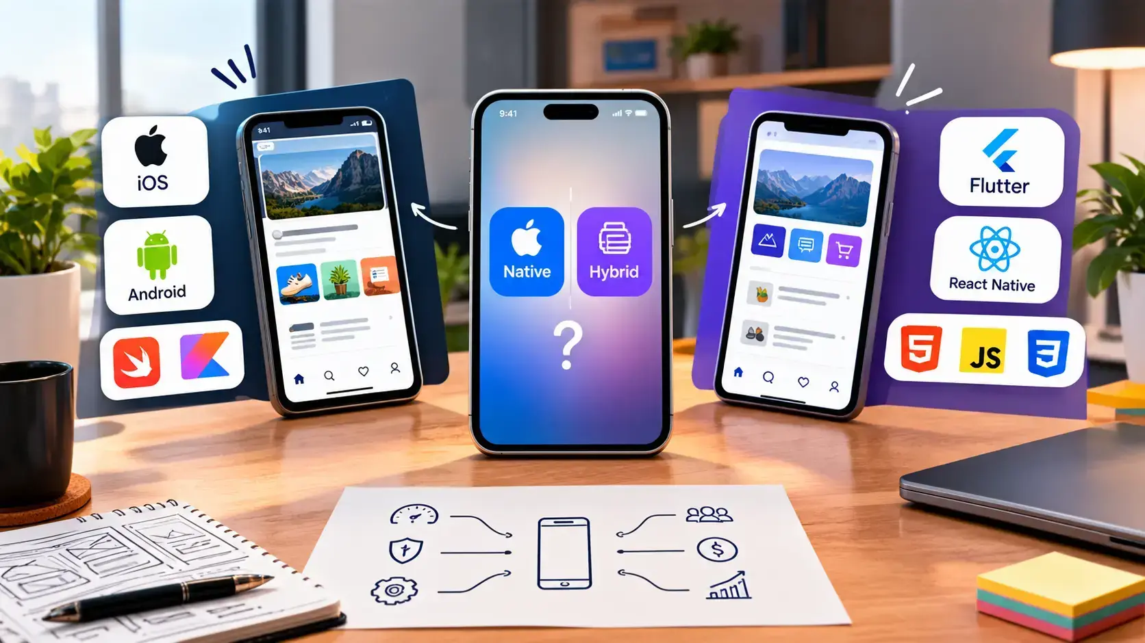 Native mi Hybrid mi? Mobil Uygulama Geliştirmede Doğru Seçim Native mi Hybrid mi? Mobil Uygulama Geliştirmede Doğru Seçim